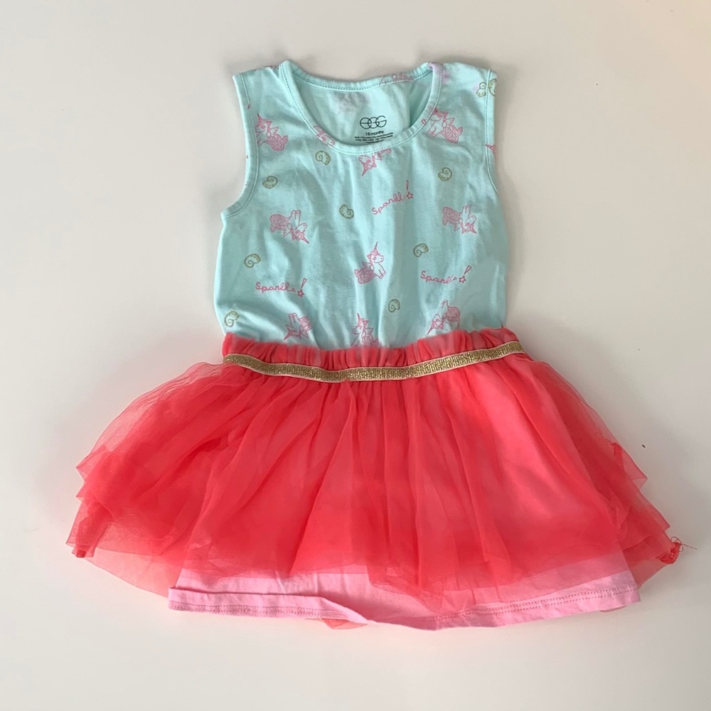 Egg Collective cotton and tulle toddler dress
